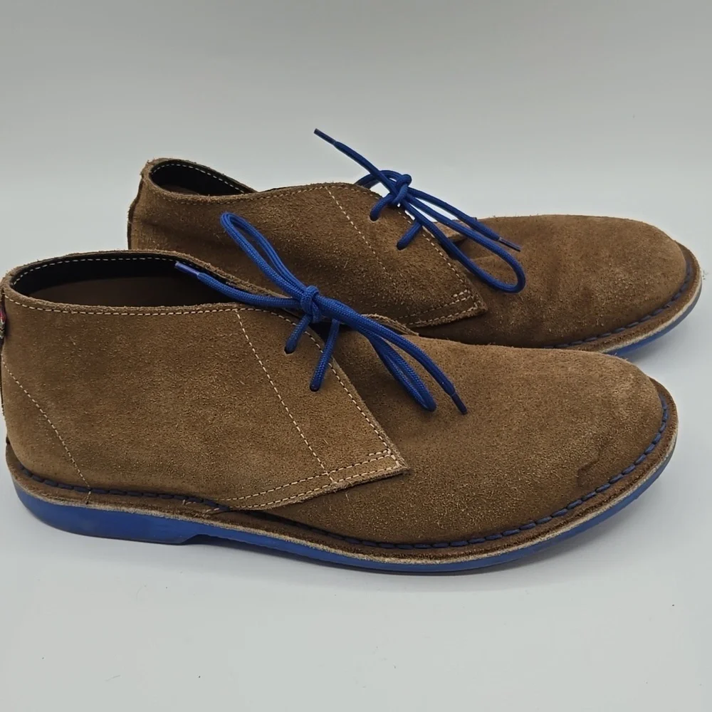Veldskoen | Chukka Brown Suede Blue Sole Lace Up Desert Boot Size 15